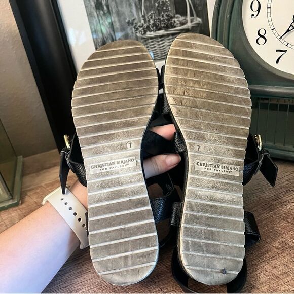 Christian Siriano For Payless Black TRISTAN Strappy Sandals (7) - Picture 5 of 5